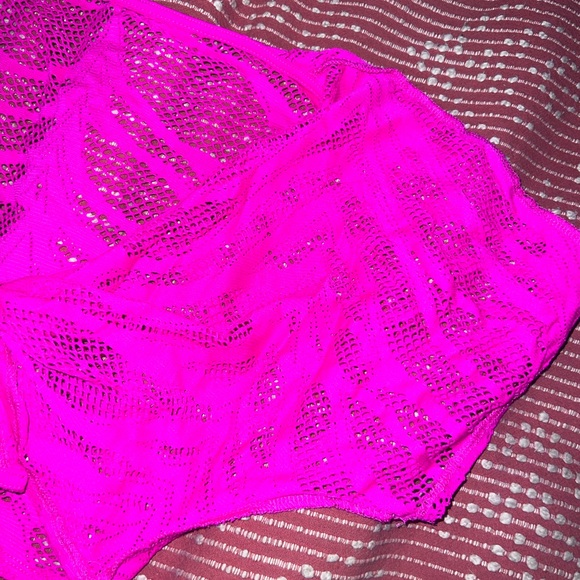 Beach Bunny Pink Lace Crop Top & Flare Pants - Picture 13 of 14